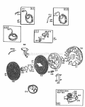 AlternatorsFlywheelScreens Diagram and Parts List for 404437-0102-01  Briggs and Stratton Engine